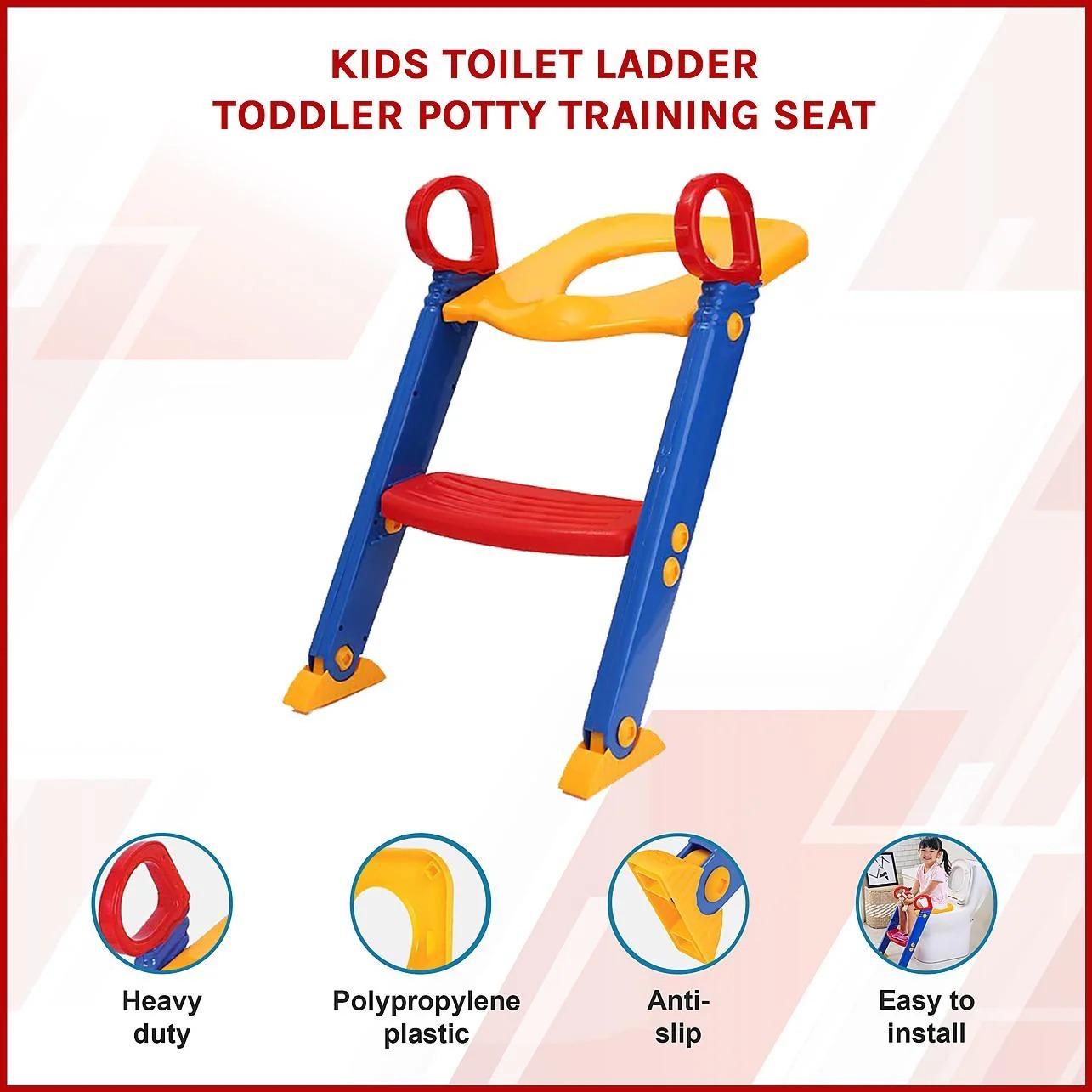 Children's Toilet Training Ladder Seat — Safe & Easy Potty Training for Toddlers