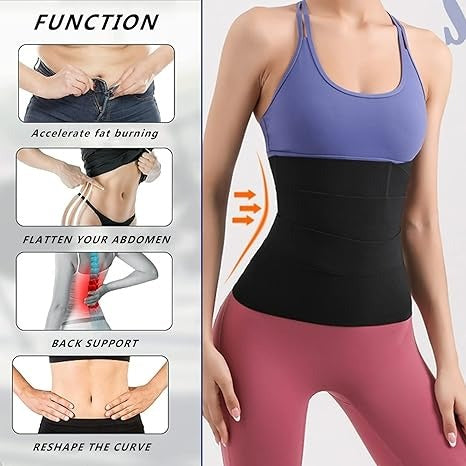 Women's Wrap Waist Trainer — Adjustable Slimming Belt for a Flattering Silhouette