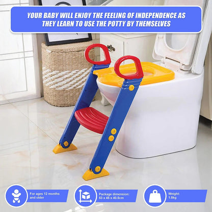 Children's Toilet Training Ladder Seat — Safe & Easy Potty Training for Toddlers