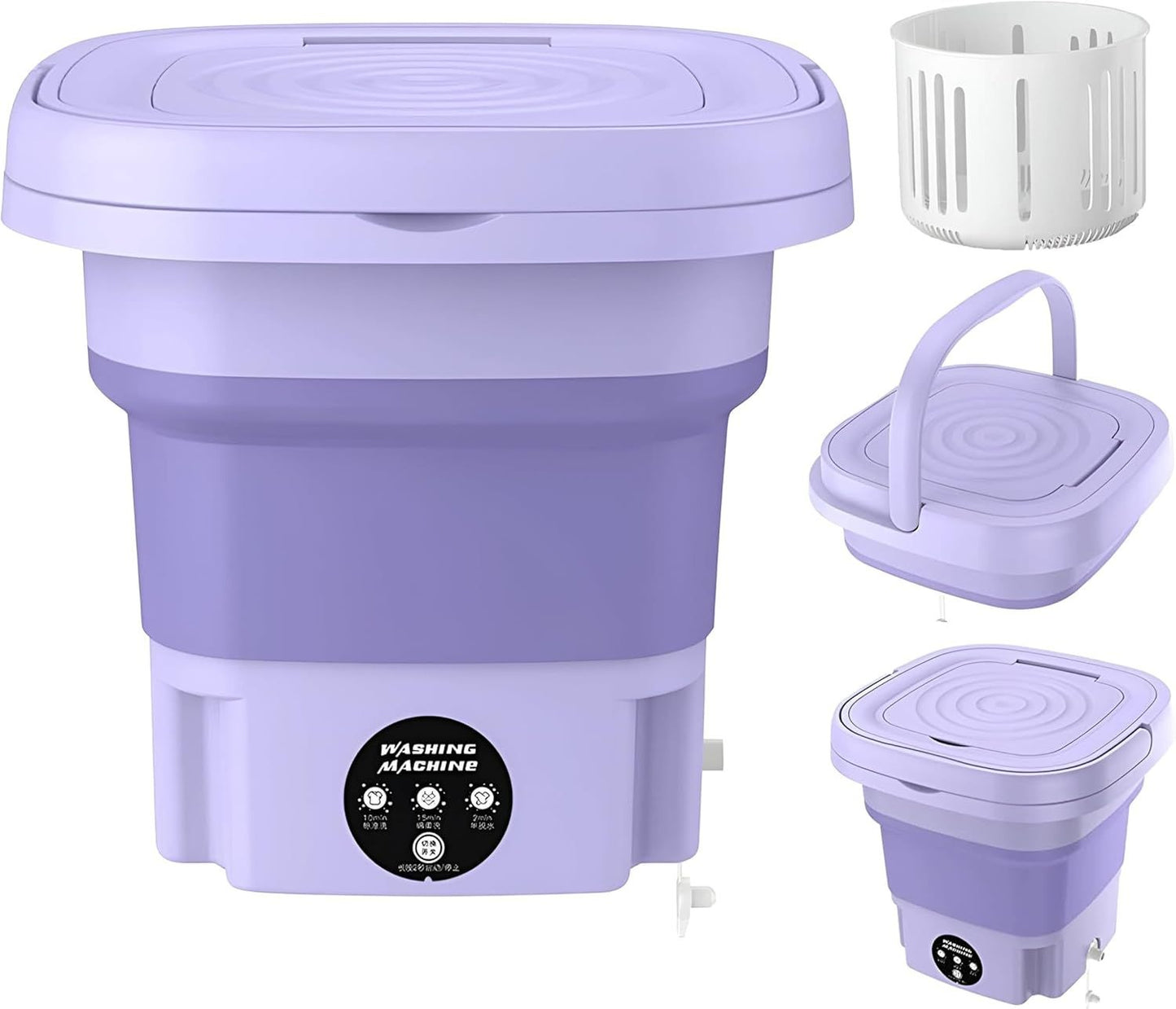 Portable Mini Washing Machine – Compact Foldable Washer for Home, Travel and Baby Clothes UAE