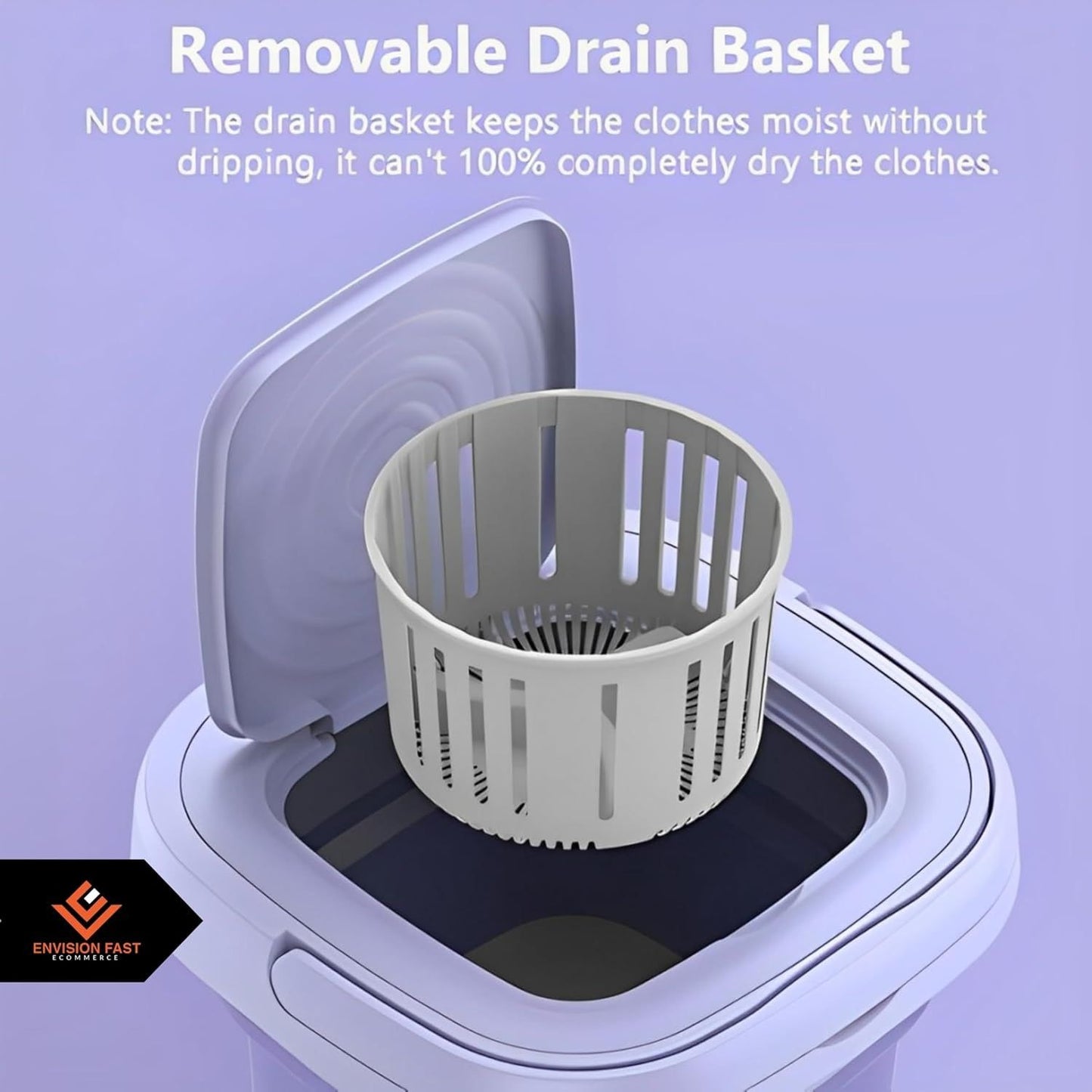 Portable Mini Washing Machine – Compact Foldable Washer for Home, Travel and Baby Clothes UAE