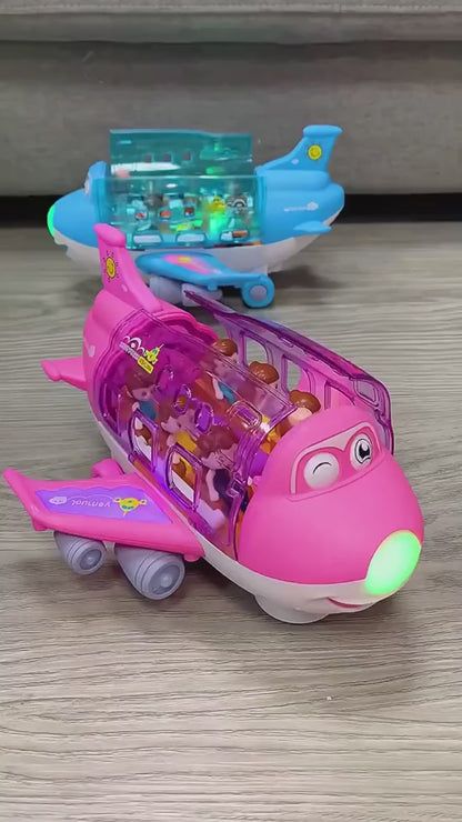Rotating Electric Airplane Toy – 360° Lights & Sounds | Kids Gift UAE