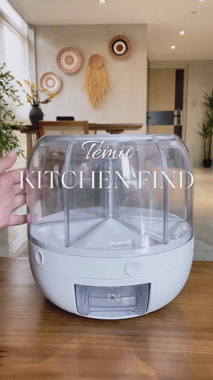 360° Rotating Food Storage Dispenser – Organize & Store | Kitchen UAE