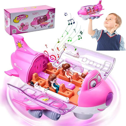 Rotating Electric Airplane Toy – 360° Lights & Sounds | Kids Gift UAE